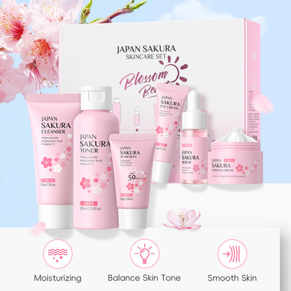 Sakura Skincare Six-Piece Set