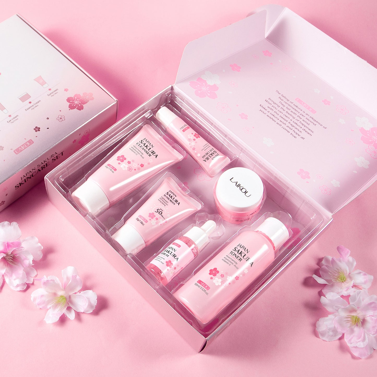Sakura Skincare Six-Piece Set