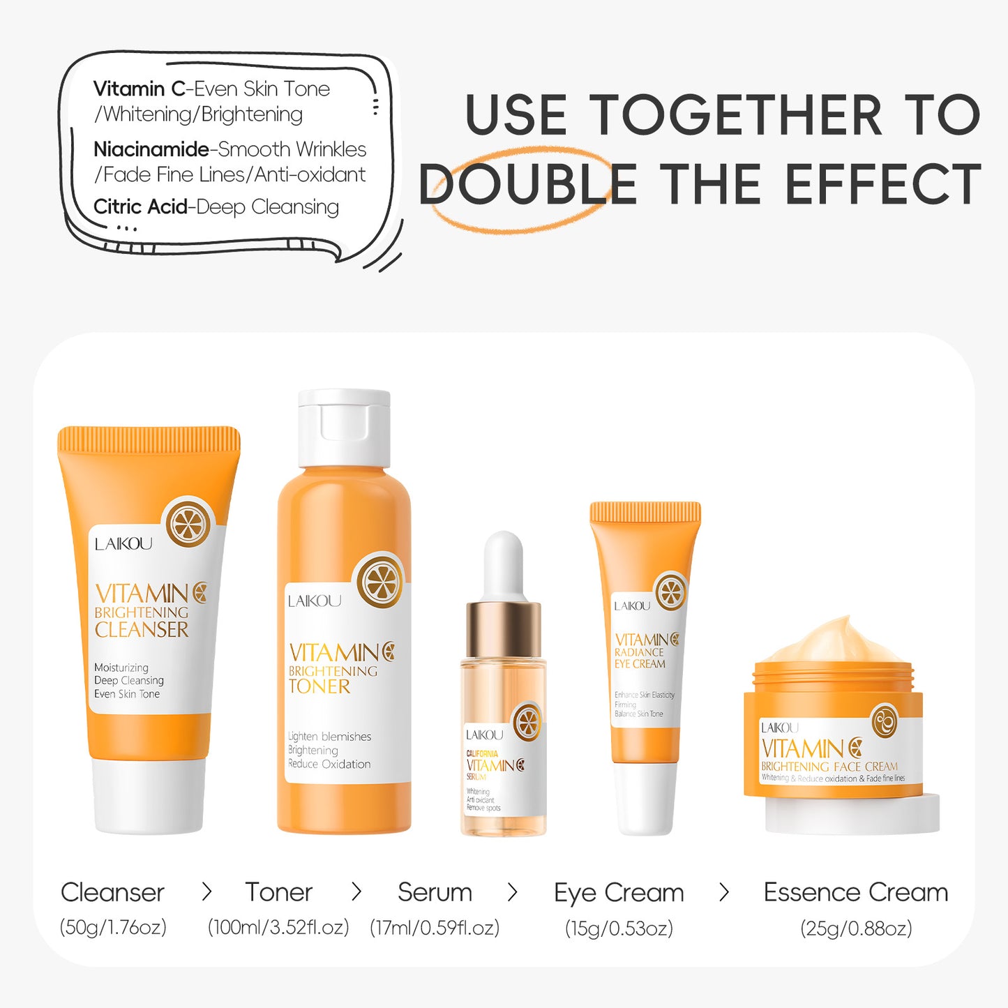 Laikou Vitamin C Skincare Set
