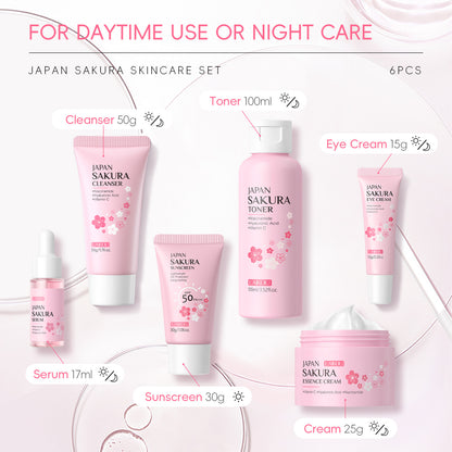 Sakura Skincare Six-Piece Set